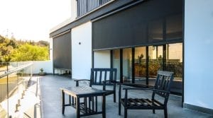 SmartScreen retractable screen system for patios, ideal for vertical openings up to 12’ wide and 10’ high