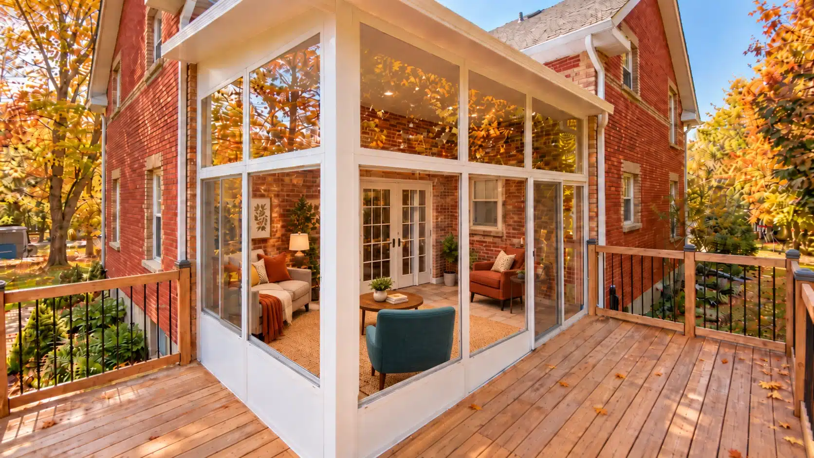 A seasonal exterior check should include the glass, frames, seals, gutters, and fascia.